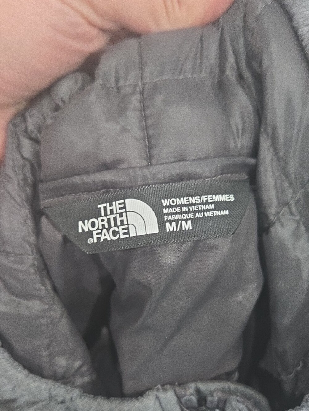 The North Face Women's Quilted Hooded Mid-Length Puffer — Gray - Picture 2 of 4